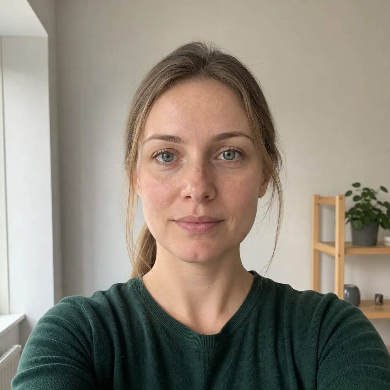 Before passport photo example