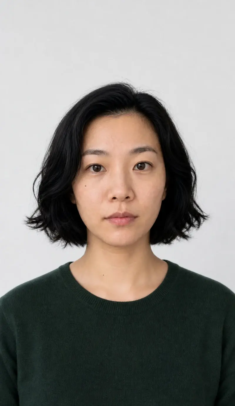 A passport photo result with visible compliance checks